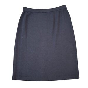 St. John Collection By Marie Gray Navy Santana Knit Skirt, Size 10